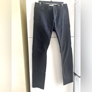 Skinny black chino pants